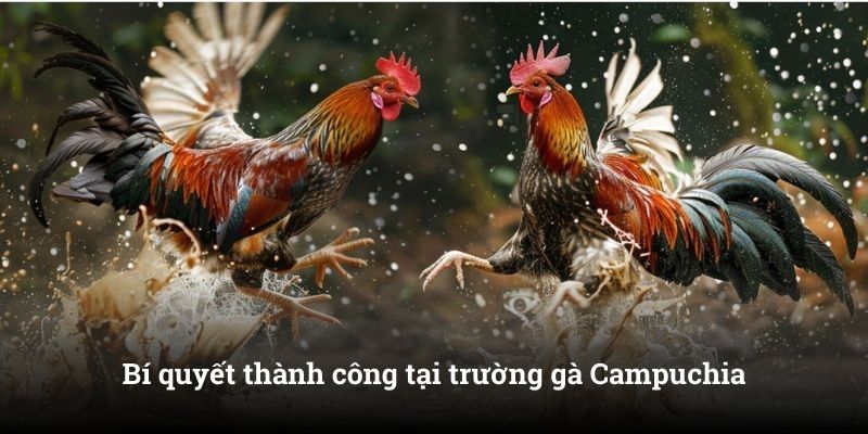 Bí quyết thành công tại trường gà Campuchia